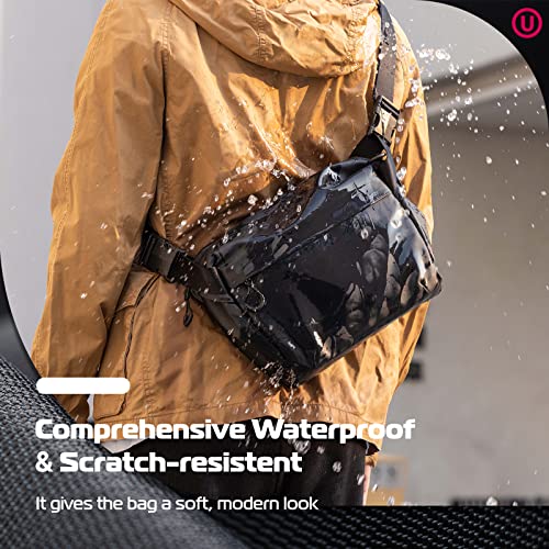 ULANZI Camera Shoulder Bag Photography Travel Messenger Portable Travel Bag Accessories Stylish Crossbody DSLR Sling Bag Compatible with Sony Canon etc -Black