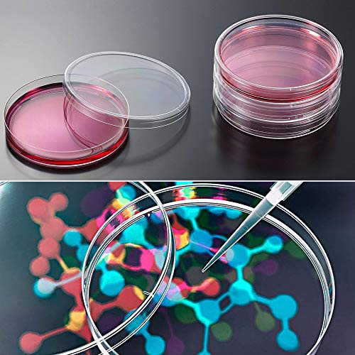 UPlama Petri Dish Set with Lids, Pack of 10 120mm x 20mm Sterile Plastic Petri Dish Set with 100 Plastic Transfer Pipettes (3ml) Perfect Kit for School Science Fair Projects Birthday Parties - Thumbnail 3