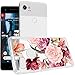 TOPNOW for Google Pixel 2 XL Case, [Anti-Scratch PC + Shockproof Anti-Drop Soft TPU] Advanced Printing Pattern Phone Cases Glossy Drawing Design Cover for Pixel 2 XL(Roses Cluster)