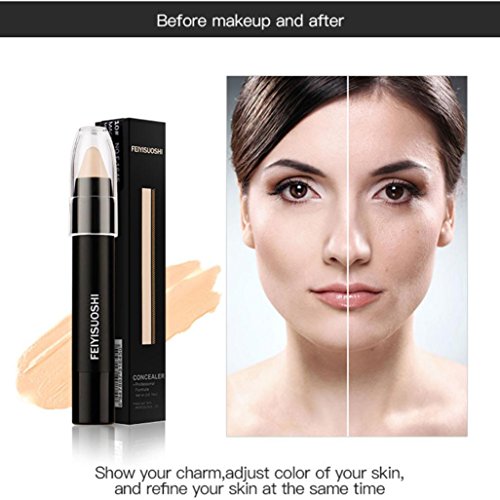 Hunputa Pro Highlight Cream Face Eye Foundation Concealer Pen Stick Pencil Makeup Tool (D)