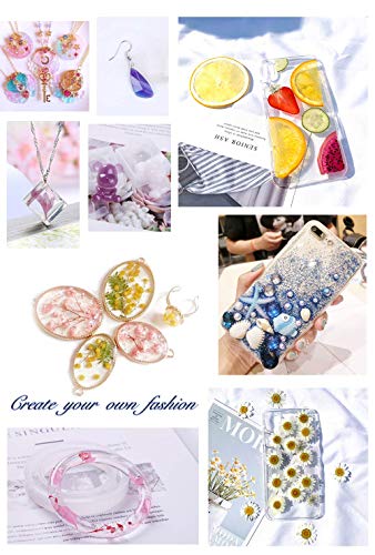 UV Resin, 2PCS Crystal Clear Ultraviolet Curing Epoxy Resin for DIY Jewelry, Craft Decoration,Handmade Jewelry,Casting and Coating,Cure with UV Lamp or Solar, Non-Toxic/Hard Type /(Upgrade)