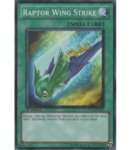 Yu-Gi-Oh! Black-Winged Strafe Common Card - DP11-EN019, 1st Edition From Duelist Pack 11: Crow