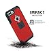 Rokform Rugged Series iPhone 8 Plus Case / iPhone 7 Plus Case , Protective magnetic case with twist lock and universal magnetic car mount (RED)