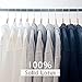 StorageWorks 20-Pack Solid Wood Coat Hangers, Wooden Clothes Hangers, Natural Finish