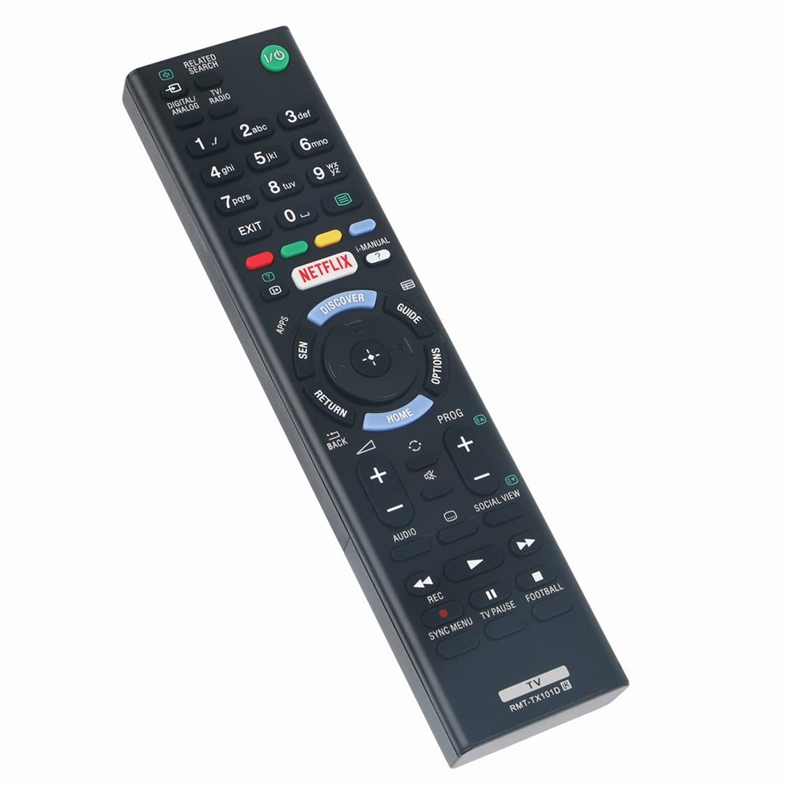 VINABTY RMT-TX101D Replace Remote Control Fit for Sony TV KD-49X8305C KDL-32R405C KDL-40R453C KDL-40R455C KDL-40W705C KDL-48W705C