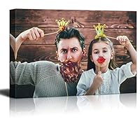 Framed Canvas Wall Art April Day Theme Design Canvas Prints Home Artwork Decoration for Living Room,Bedroom - 12x18 inches