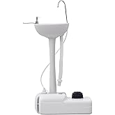 kleankin Portable Camping Sink Hand Wash Station with 17L Water Tank, Soap Dispenser and Towel Holder, for Outdoor Events, Ga