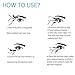 Potou Magnetic False Eyelashes, 1 Pair 4 Pieces Ultra-thin 0.2mm Magnetic Eye Lashes 3D Reusable Magnet Eyelashes Extension