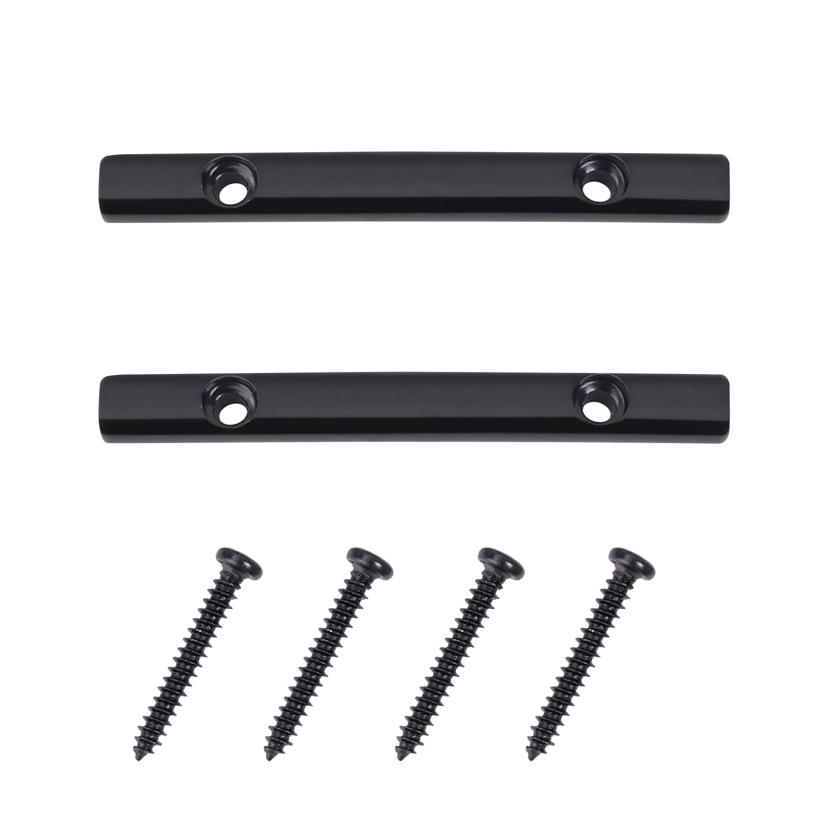 Banworks Copper Guitar String Guide Retainer Bar String Tension Bars for Electric Guitars Pack of 2 JT/YXK-03 Black