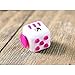 CHIRISEN Fidget Toy Relieves Stress And Anxiety for Children and Adults Anxiety Attention Toy (Pink) (Cube, White Rose)