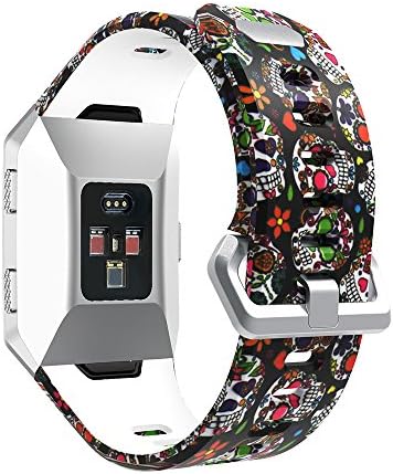 XiangMi for Fitbit Ionic Bands,Soft Silicone Sport Breathable Replacement Accessories Bracelet Strap Band with Ventilation Holes for Fitbit Ionic Smart Fitness Watch Women Men