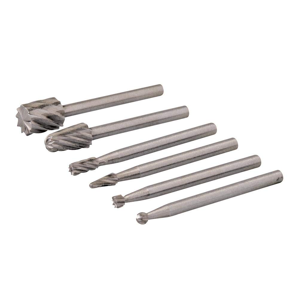 Silverline 457038 Rotary Tool HSS Burr Set 6pce 2, 3, 5, 7 mm Dia