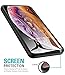 TOZO for iPhone Xs Max Case 6.5 Inch (2018) Hybrid Soft Grip Matte Finish Clear Back Panel Cover for iPhone Xs Max (Black)