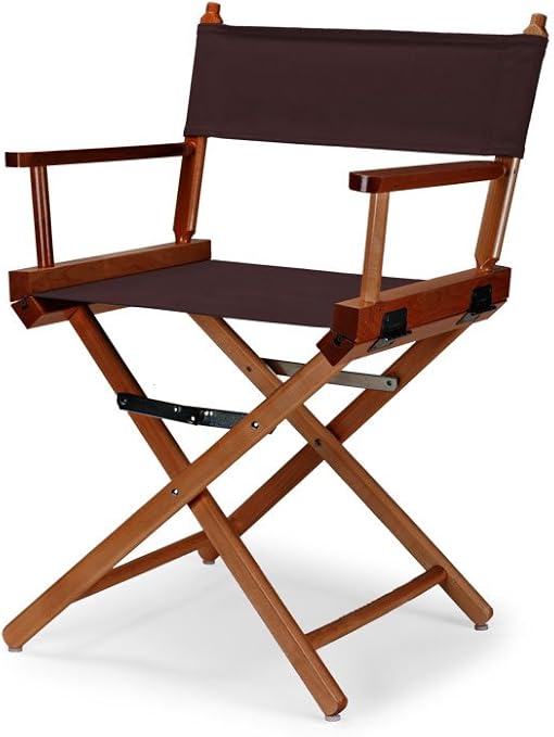 Telescope Casual Heritage Dining Height Director Chair, Brown with Walnut Frame