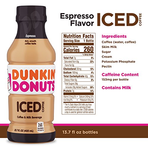 Dunkin' Donuts Espresso Iced Coffee, 13.7 fl oz - Thumbnail 2