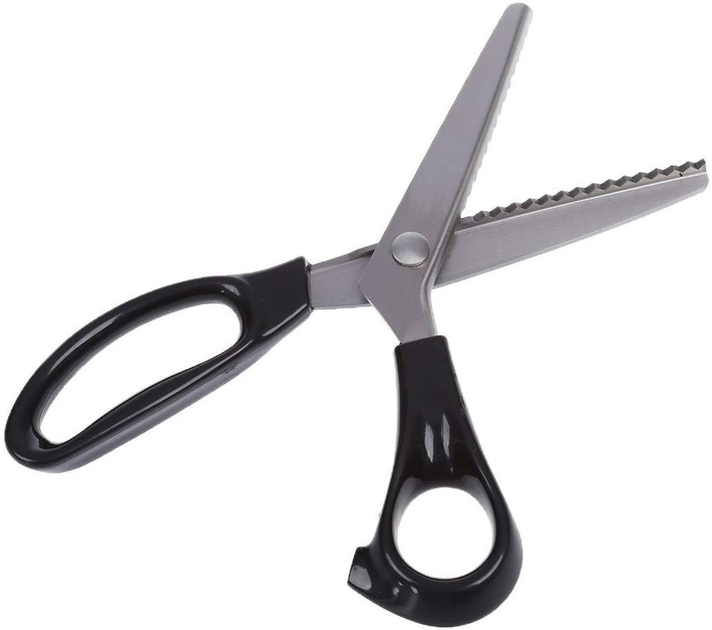 Pinking Shears for Fabric Cutting Scissor shears for Fabric Professional Fabric Shears Serrated and Scalloped Grips Dressmaking Sewing Zig Zag Cut Scissors