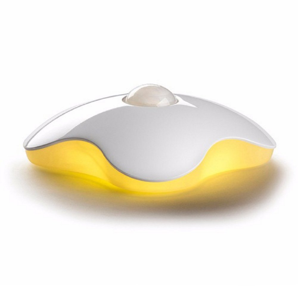 Darius LED Night Light Motion Sensor Light Human Body Induction Lamp USB Rechargeable for Hallway, Pathway, Corridor, House Entrance, Basement（Warm Color）