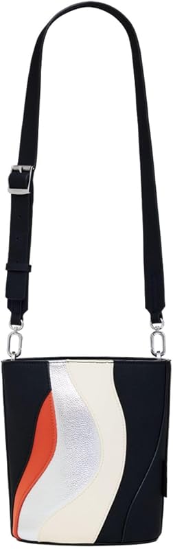 Schultertasche Handtasche Kahlo Cumbal Crossbody Bag Black Multi mehrfarbig