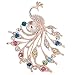 Comelyjewel Brooch Pin Women's Peacock Color Rhinestones Breastpin for Wedding/Banquet/Bouquet