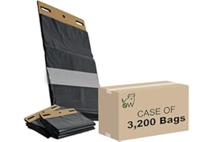 ZERO WASTE USA 3,200 Commercial ONEpul® dog waste header bags - 30% larger than standard roll bags - (32 headers of 100 bags = 3,200 bags)