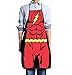 FASHION ALICE The Flash Blitzmann Flush Man Apron Anime Cartoon,Couples Apron Kitchen Aprons Funny Personality Sexy Originality Cooking Aprons Christmas Gift,Including key ring bottle opener