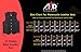 4Fit® Men's Black Genuine Leather 10 Pockets Motorcycle Biker Vest S To 6XL (XL (CHEST 44
