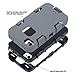 ULAK iPhone 4 Case,iPhone 4S Case, Knox Armor Shockproof Heavy Duty Combo Hybrid Defender High Impact Body Rugged Hard PC & Silicone Case Protective Cover for Apple iPhone 4 4S (Grey+Black)