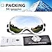 HUBO SPORTS Ski Snow Goggles for Men Women Adult,OTG Snowboard Goggles of Dual Lens with Anti Fog for UV Protection for Girls(WSilver)