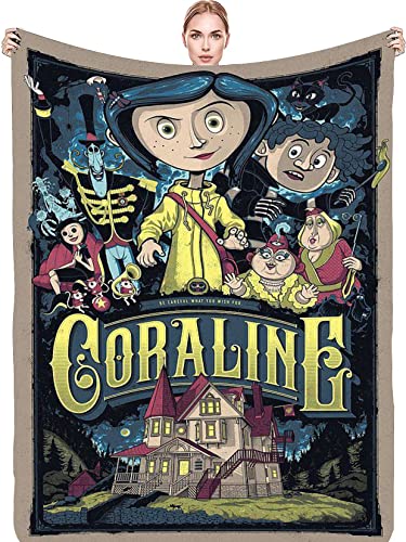 Ksabdfu Coraline Throw Blanket Soft Cozy
