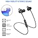 Bluetooth Headphones, Wireless Magnetic Earbuds Stereo Earphones Noise Cancelling Ear bud Sweatproof Sport Headset Headphones with Mic for iPhone 7 Plus Samsung Galaxy S8 Note 8 Cell Phones