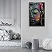 Shuaxin Modern Large Buddha Wall Art Print on Canvas Home Living Room Decorations Wall Art 3 Panel 16x32inch (Framed Ready to Hang)