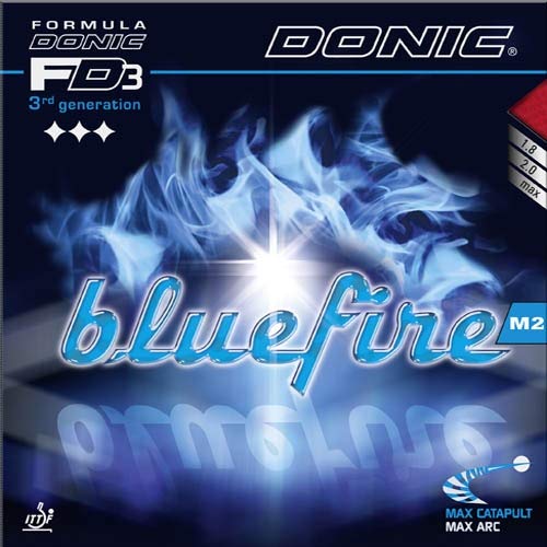 DONIC Rubber Bluefire M2 Color 2.3 mm, black, Size 2.3 mm, black