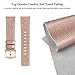 SWEES Leather Bands Compatible with Fitbit Versa 2 & Versa Lite Small & Large, Genuine Leather Band with Stainless Steel Buckle Strap Replacement Wristband for Versa Women Men, Rose Gold, Black, Brown