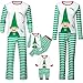 Santa Claus Family Matching Christmas Pajamas Set,Crytech Infant Baby Romper Cartoon Top Striped Lounge Pant for Women Men Children Xmas Holiday Sleepwear Pjs Outfit Clothes (3-6 Months, Newborn)thumb 1