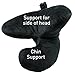J-Pillow Travel Pillow - British Invention of The Year, 2020 Version with Increased 3D Support - Stops Your Head from Falling Forward. (Black)