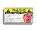 Funny Warning Sticker Decal - Machine Sexy Girl Lady Vibration JDM OEM Vehicle Adult Bumper Window Auto Automotive Car Truck 4x4 Humor Joke Prank Laugh Caution