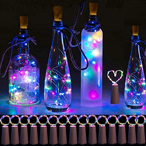 Faraone4w Luci per Bottiglia, Filo di Rame Led Decorative Stringa Luci da Interni e Esterni, per Casa, Compleanno, Vacanza Nozze Festa Natale Fai da te Decorazioni