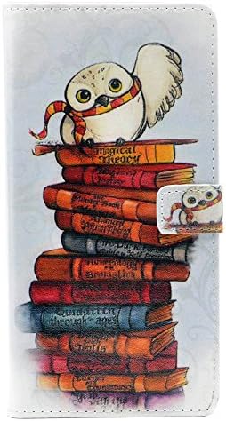 YHB Case for Galaxy Note 9 - Magical Cute Owl Books Pattern Leather Wallet Credit Card Holder Pouch Flip Stand Case Cover for Samsung Galaxy Note 9