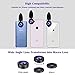 iPhone Camera Lens Kit,5 in 1 Kaiess 120° Super Wide Angle Lens + 15X Macro Lens + 2X Telephoto Lens + 198° Fisheye Lens + Kaleidoscope Lens for iPhone X/8/7/6/6s plus,Samsung and Most Smartphone