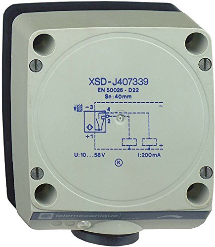 TELEMECANIQUE SENSORS XSDH607339 Proximity Inductive Sensor Plastic, 4 Wire, 60 mm Detection Distance Nominal, 1 NO & 1 NC