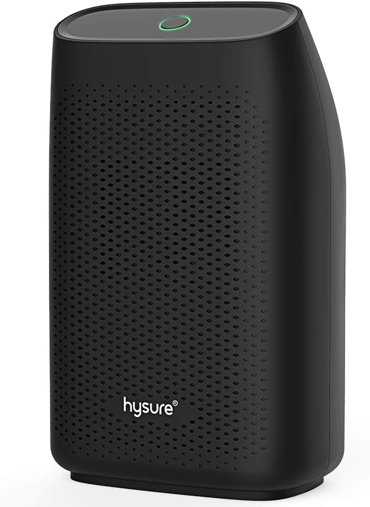 Hysure Dehumidifier,700ml Compact Deshumidificador 1200 Cubic Feet(215 sq ft) Quiet Room Dehumidifier, Portable Dehumidifier Bathroom Dehumidifier for Dorm Room, Baby Room, Home