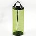 DZT1968 Home Grocery Bag Holder Wall Mount Green Storage Dispenser Plastic Kitchen Organizer 11.5x39.5cm
