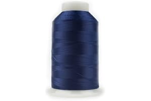 WonderFil Specialty Threads DecoBob Navy, 2-ply Cottonized Polyester, 80wt