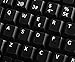 SPANISH TRADITIONAL NEW NON-TRANSPARENT KEYBOARD DECALS BLACK BACKGROUND FOR DESKTOP, LAPTOP AND NOTEBOOK
