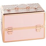 Beautify Large Makeup Cosmetic Organizer Train Case 14