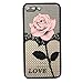 For iphone 7 Plus 5.5inch Case Sinfu Thin Mesh Rose Heat Dissipation Protective Cover (B)