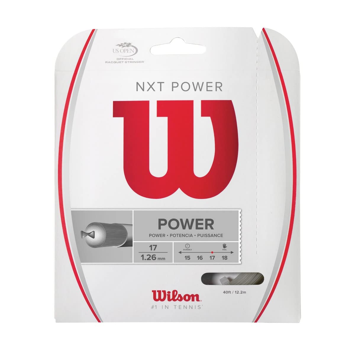 Wilson Unisex's Tennis Racket NXT Power String-Transparent/Natura