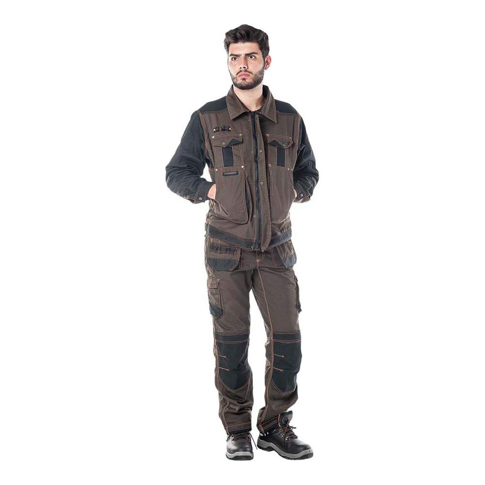 Leber&Hollman LH-RG-T_Kbp48 RANGER Protective Trousers, Khaki-Black-Orange, 48 Size