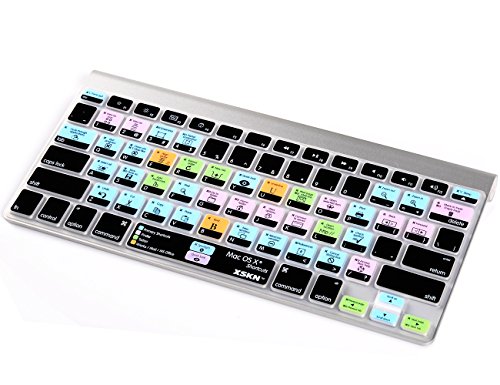XSKN OS X Shortcuts Keyboard Skin Cover for MacBook 13 15 17 US Version