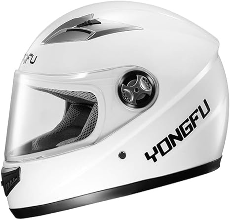 Amazon Co Jp 電動バイクヘルメット男性と女性四季フルフェイスヘルメットウィンターアンチフォグフルカバーヘルメット 色 白 ホーム キッチン